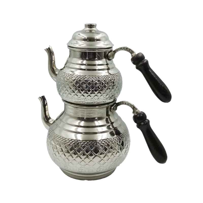 Anka ANK.NÇ02 1,5 + 2 Litre Nikel Çaydanlık